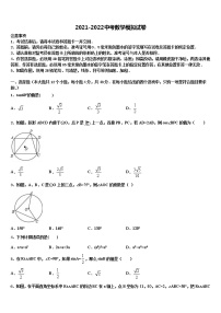 2021-2022学年新疆北大附中新疆分校中考数学全真模拟试题含解析