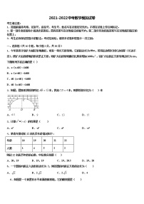 2021-2022学年浙江省嘉兴市秀洲外国语校中考数学模拟预测试卷含解析