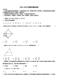2022届安徽合肥市市级名校中考数学考前最后一卷含解析