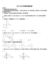 2021-2022学年山东省济南市章丘市中考四模数学试题含解析