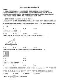 2021-2022学年山东省菏泽市东明县中考数学模试卷含解析