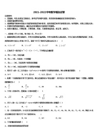 2021-2022学年山东省青岛42中重点名校中考数学仿真试卷含解析