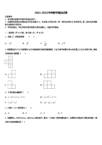 2021-2022学年山东省青岛市黄岛六中学中考数学考试模拟冲刺卷含解析