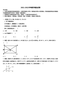 2021-2022学年山东省沂南县中考数学押题卷含解析