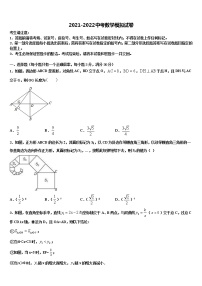 2021-2022学年山东省微山鲁桥一中中考联考数学试题含解析