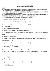 2022届安师大附中重点名校中考考前最后一卷数学试卷含解析