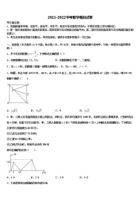 2021-2022学年浙江省温州中学中考数学对点突破模拟试卷含解析