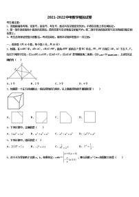 2022届福建省漳州市诏安县重点达标名校中考数学最后冲刺浓缩精华卷含解析