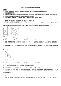 2022届广东省阳江市实验中学中考适应性考试数学试题含解析