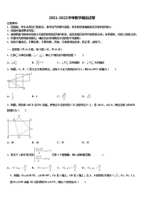 2022届广东省肇庆市达标名校中考数学考前最后一卷含解析