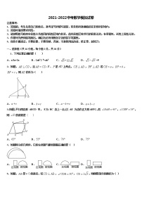 2022届广西南宁市邕宁区中学和中学中考适应性考试数学试题含解析