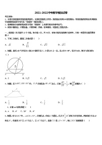 2022届广西崇左市宁明县市级名校中考联考数学试题含解析