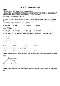 2022届贵州省安顺黄腊初级中学中考数学适应性模拟试题含解析