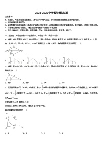 2022届贵州省黔南州都匀市重点名校中考数学仿真试卷含解析