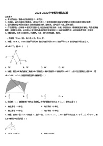 2022届广西壮族自治区河池天峨县市级名校中考数学最后冲刺模拟试卷含解析