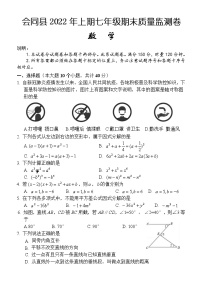 湖南省怀化市会同县2021-2022学年七年级下学期期末质量监测数学试题(word版含答案)