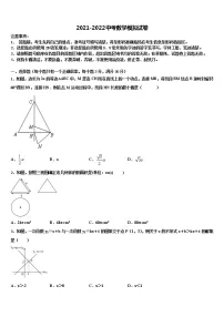 2022届安徽省马鞍山市和县达标名校中考考前最后一卷数学试卷含解析