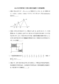 2021年中考一轮复习数学《数与式填空压轴题》专项突破训练（含答案）