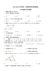 安徽省淮南市东部地区2021-2022学年八年级下学期期末数学试题