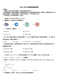 2022届河北省石家庄市元氏县重点名校中考数学模拟精编试卷含解析