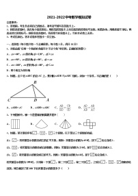 2022届河南省安阳内黄县联考中考数学模拟精编试卷含解析