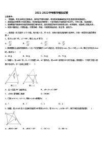 2022届河南省周口市川汇区达标名校中考数学模试卷含解析