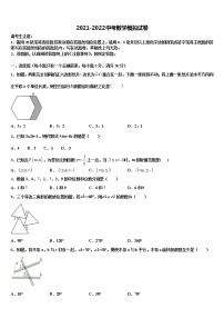 2022届黑龙江省哈尔滨市尚志市田家炳中学中考一模数学试题含解析