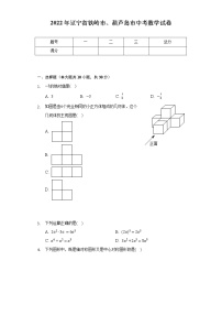 2022年辽宁省铁岭市、葫芦岛市中考数学试卷（含解析）