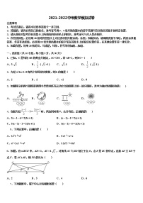 2022届湖北省宜城市中考数学对点突破模拟试卷含解析