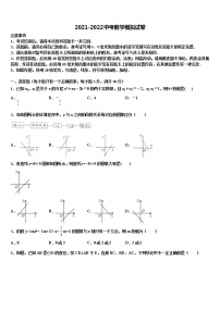 2022届湖南省长沙市湘一立信实验校中考考前最后一卷数学试卷含解析