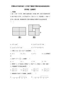 七年级下册数学期末精选精练检测卷-苏科版（含答案）