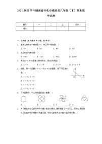 2021-2022学年湖南省怀化市通道县八年级（下）期末数学试卷（含解析）