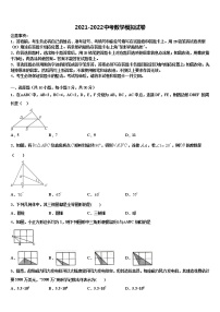 2022届江苏省宝应县天平初中市级名校中考联考数学试卷含解析