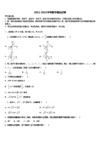 2022届江苏省海安县中考数学模拟试题含解析