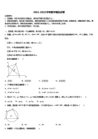 2022届江苏省苏州昆山市达标名校中考数学模拟预测题含解析