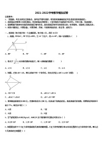 2022届江西省吉安市吉州区市级名校中考数学仿真试卷含解析