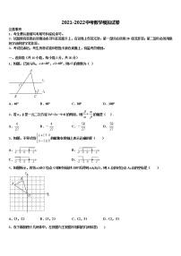 2022届江苏苏州高新区达标名校中考数学模拟预测试卷含解析