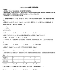 2022届内蒙古阿拉善达标名校中考冲刺卷数学试题含解析