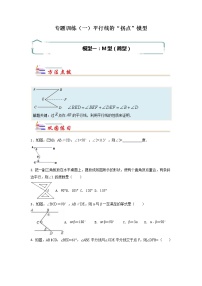 专题01 平行线的“拐点”模型-【专题突破】2021-2022学年七年级数学下学期重难点及章节分类精品讲义(人教版)