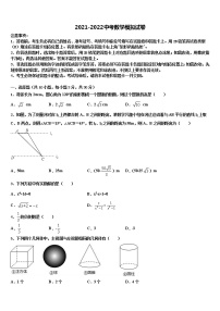 2022届山东省德州七中学中考数学模拟试题含解析