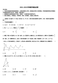 2022届山东潍坊临朐达标名校中考数学考前最后一卷含解析