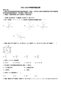 2022届山西省运城中考四模数学试题含解析