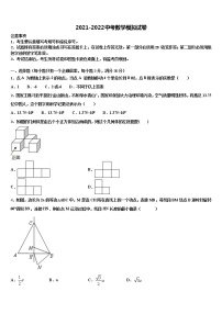 2022届山东省潍坊市峡山经济开发区中考数学模试卷含解析