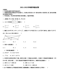 2022届山东省枣庄市薛城区达标名校中考联考数学试卷含解析