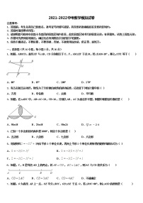 2022届陕西省西安市高新一中学中考数学最后冲刺模拟试卷含解析