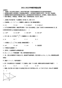 2022届上海市闵行区闵行区莘松中学中考一模数学试题含解析