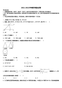 2022届四川省观音片重点名校中考数学适应性模拟试题含解析