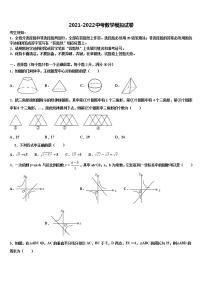 2022届四川省马边彝族自治县市级名校中考数学考试模拟冲刺卷含解析