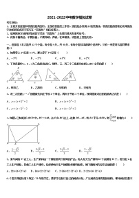 2022届新疆乌鲁木齐仟叶学校中考数学考试模拟冲刺卷含解析