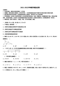 2022届西安市东仪中学中考数学四模试卷含解析